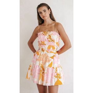 NWOT SABO Kelia Draw Dress - Hibiscus, Sz 4, $98